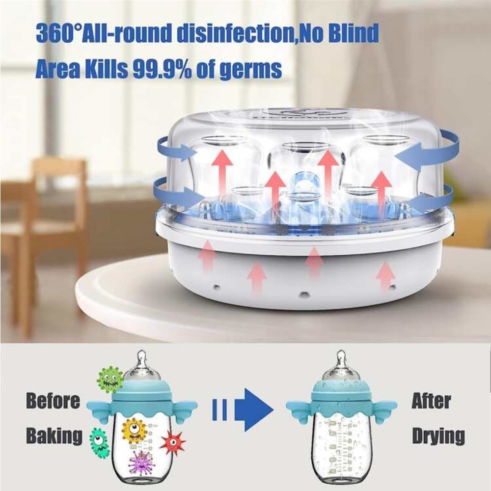 Baby bottle sterilizer for microwave use